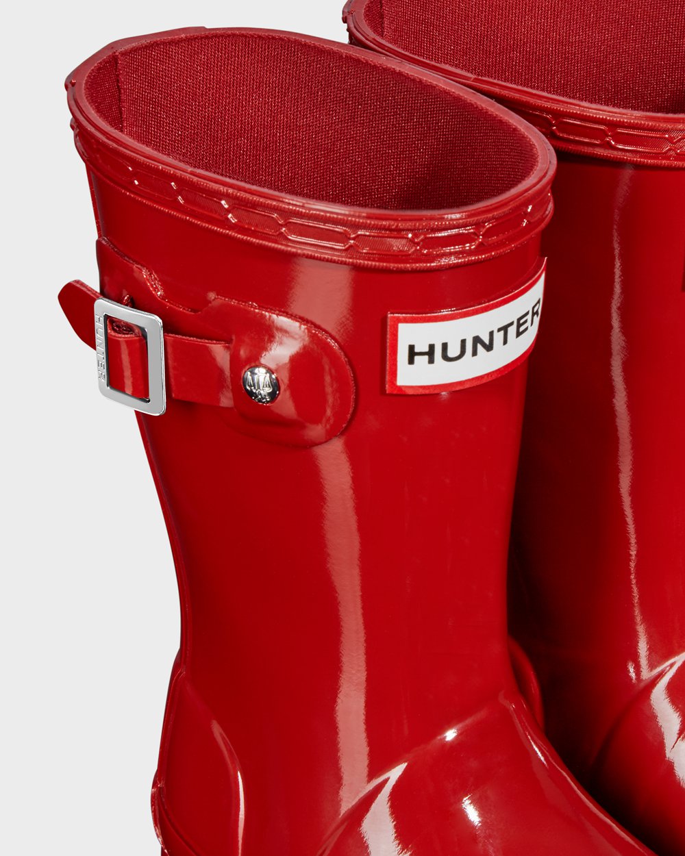 Regenlaarzen Kinderen - Hunter Original Little Gloss - Rood - 25QSDXAJC